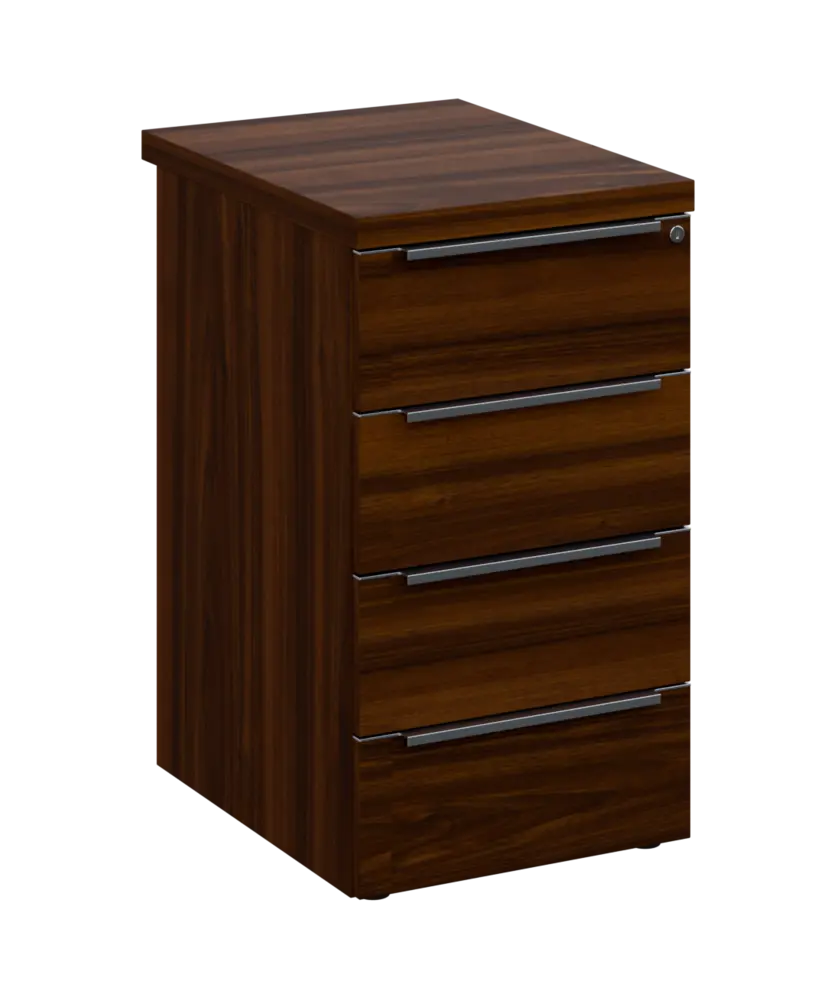 SIKC - 61 kontejner přístavný, 4-zásuvkový, deska 36 mm, centrální zámek, ořech královský